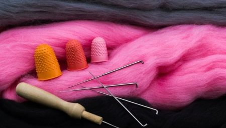 Tools and materials for felting
