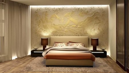 Decorative stucco in the bedroom: varieties and tips for choosing