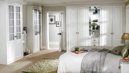 The interior design of the bedroom in white