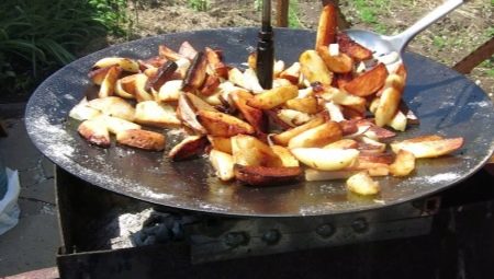 Making a pan from a harrow disc