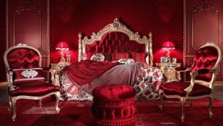 Red bedroom: features and design secrets