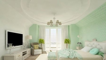 Features of the design of the bedroom in mint colors