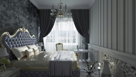 We select curtains for a gray bedroom