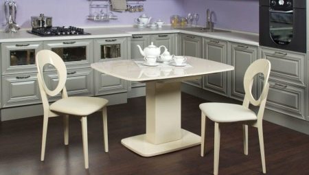 Sizes of kitchen tables: types and calculation formulas