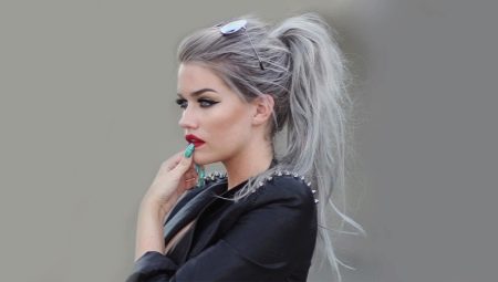 Silver hair color: popular shades and coloring features