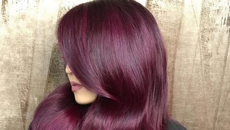 Plum hair color: who is suitable and how to get it?