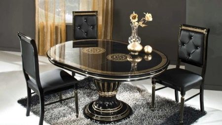 Tables for the kitchen on one leg: types, shapes and sizes