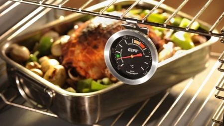 Thermometers for the oven: types, characteristics, selection and operation