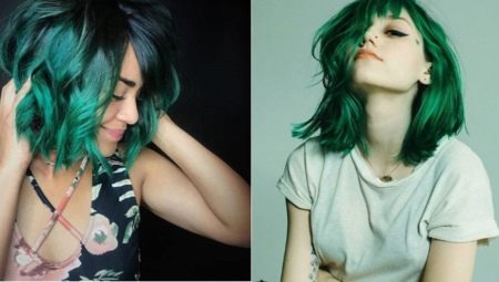 Green hair color: how to choose a shade and achieve the right tone?