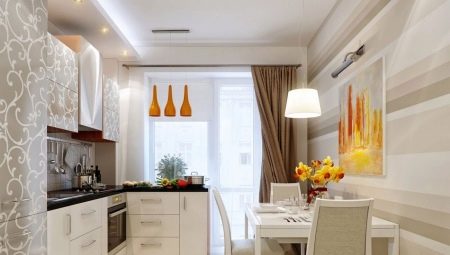 Kitchen design with balcony