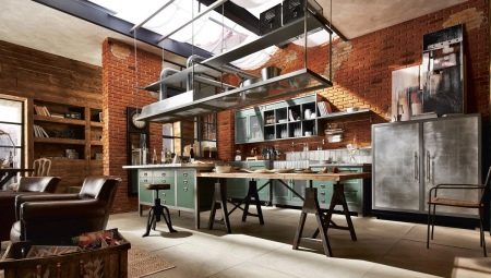 Loft style kitchen design