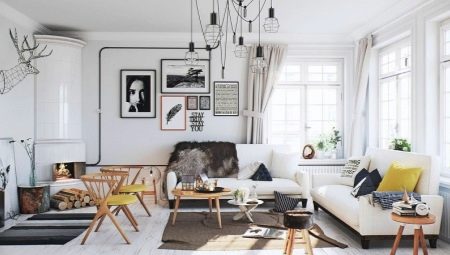 Scandinavian style living room: features and design options