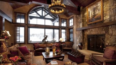 Country style living room: subtleties and examples