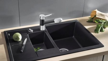 Stone sinks for the kitchen: pros and cons, types and choices