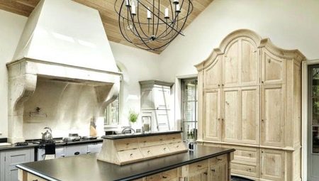 Kitchen bleached oak in the interior