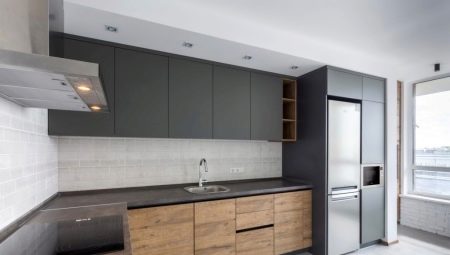 Kitchens without handles: pros and cons, varieties, choices, ideas