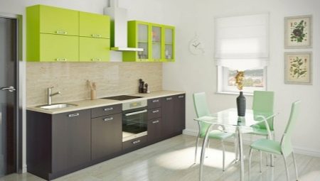 Lime color kitchens: pros and cons, color combinations, examples
