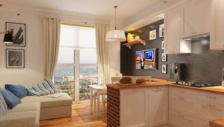 Kitchen-living rooms 13 square meters. m: layout and design options