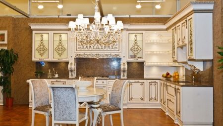 Baroque and Rococo kitchens: design options and beautiful examples