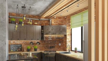 Small loft-style kitchens