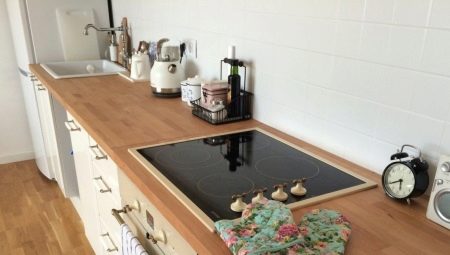 Overview of wooden kitchen worktops