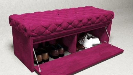 Pouf with a shoe box in the hallway: what are and how to care for them?