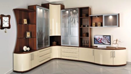 Corner slide for the living room: views and tips for choosing