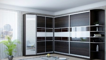 Corner cabinets in the living room: views, choices and options in the interior