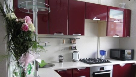 Cherry kitchens: color combinations in the interior