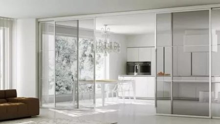 We choose sliding doors to the kitchen
