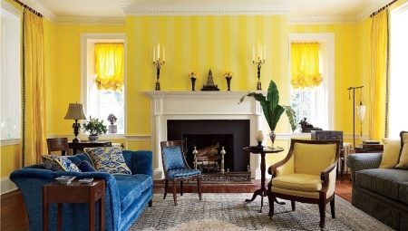 Yellow Hall: pros and cons, design tips, examples