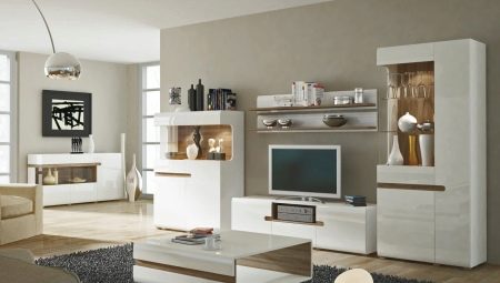 White modular living room furniture: features and interesting options