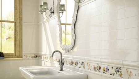 Border tiles for the bathroom: varieties and recommendations for selection