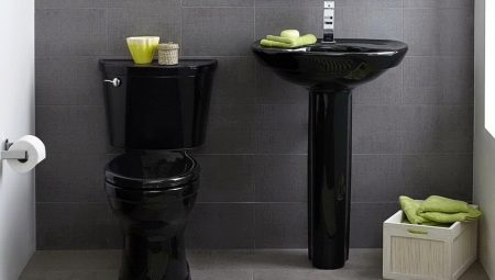 Black toilets: types, choices and options in the interior
