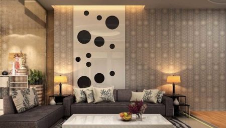 Salon için duvar kağıdı tasarımı: seçenekler, seçim, yapıştırma, örnekler