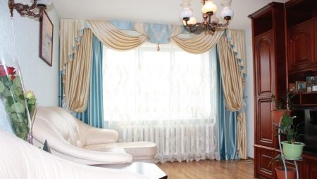 Two-color curtains in the living room: interesting options and recommendations for choosing