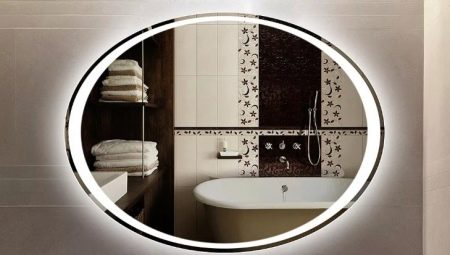 How to choose an oval mirror with backlight for the bathroom?