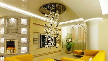 Chandeliers in the room: types, choices and options in the interior