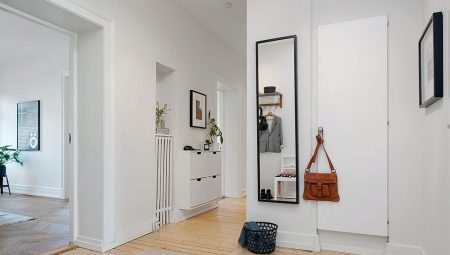 Wall mirrors in the hallway: views, selection and placement
