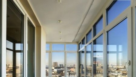 Stretch ceiling on the balcony and loggia: types, pros and cons