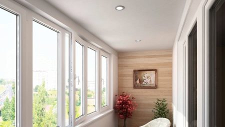 Plastic glazing of balconies