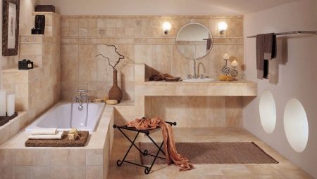 Stone tiles for the bathroom: pros and cons, types, recommendations for choice