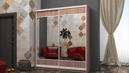 Cabinets with a mirror in the hallway: types and choices