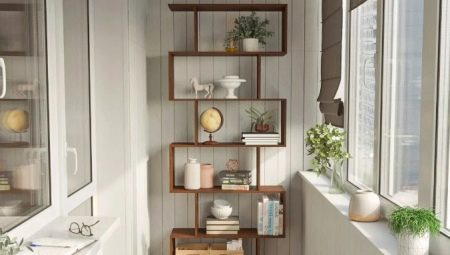 Shelving on the balcony: varieties, tips for selection and location