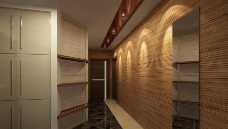 Wall panels in the corridor
