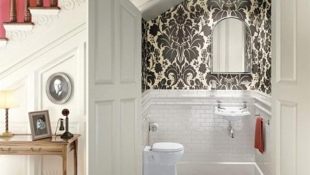 Toilet under the stairs: placement features and good examples