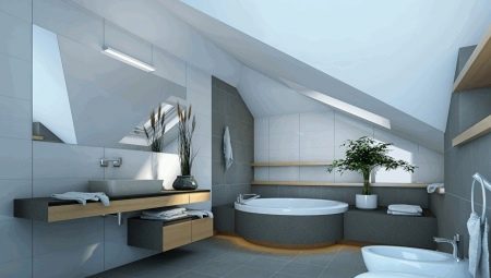 High-tech bathroom interior design