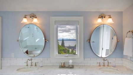 How to choose an oval mirror in the bathroom?