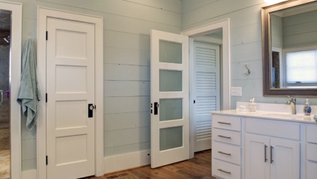 Plastic bathroom doors: varieties, selection, installation