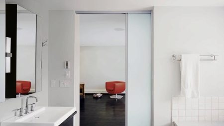 Sliding bathroom doors: varieties, recommendations for choice